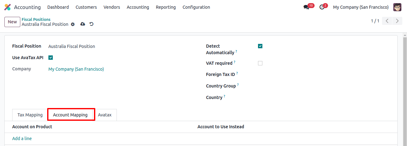 Account Mapping