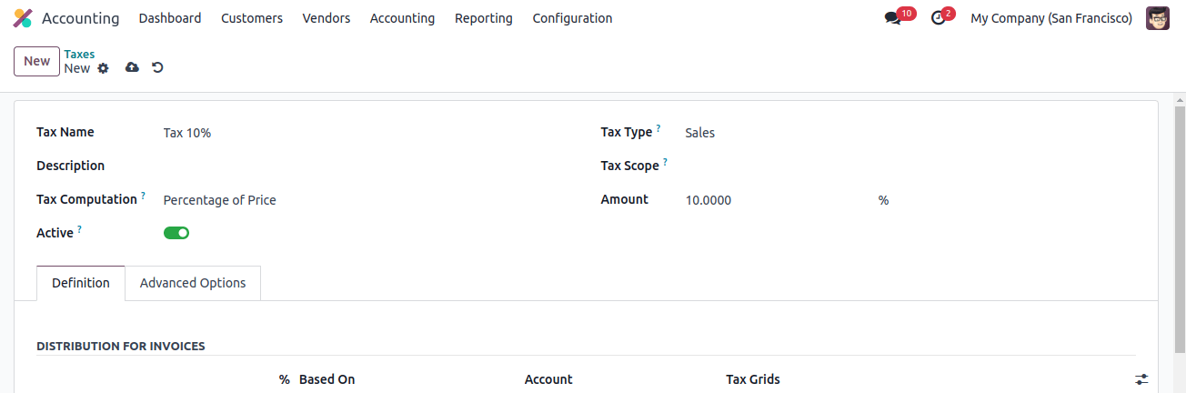 Accounting  New Taxes