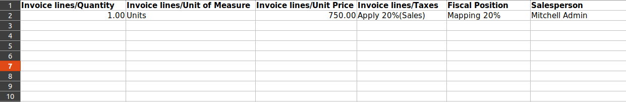 Generate Invoice Template