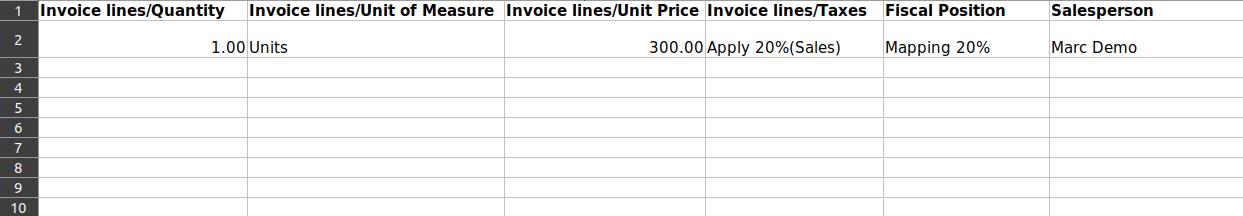 Generate Invoice Template