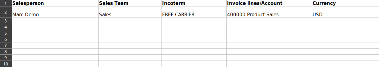 Generate Invoice Template