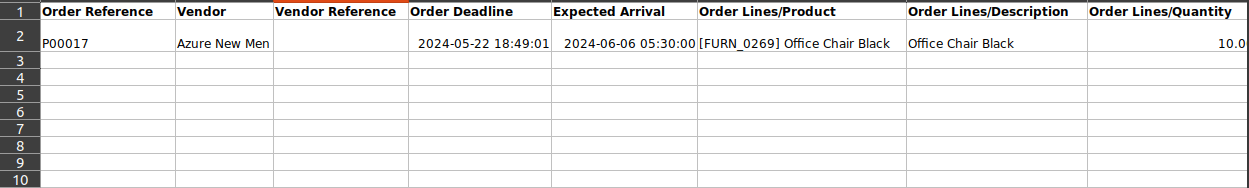 Export Data xlsx file