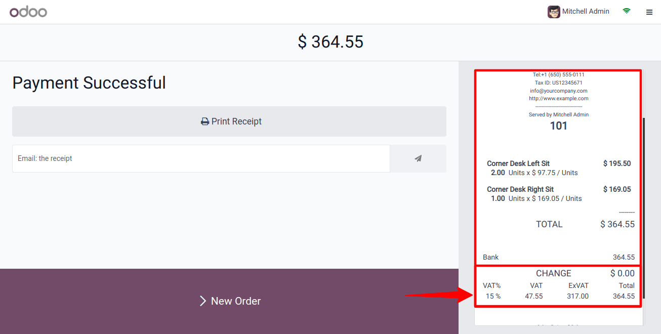 Pos Tax apply in order