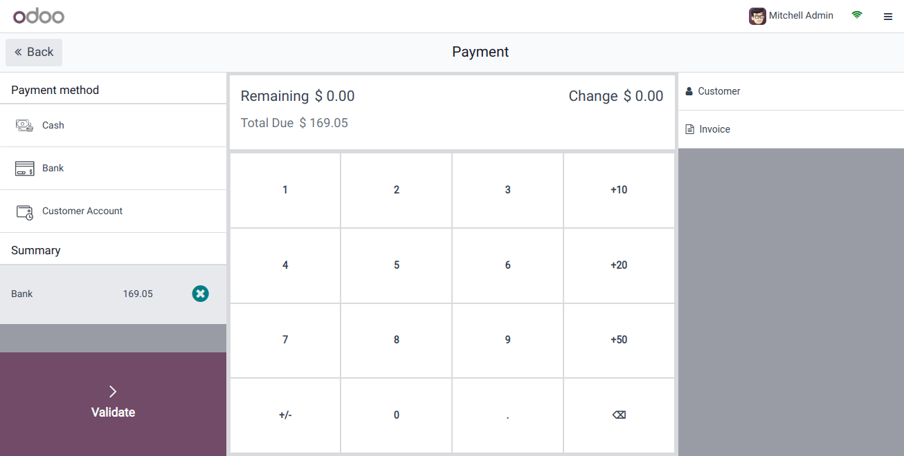 POS Payment Validate