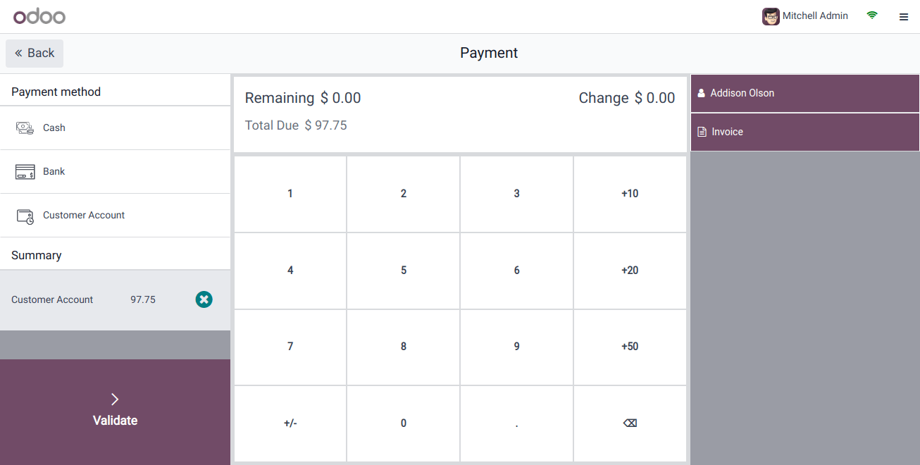 POS Payment Validate