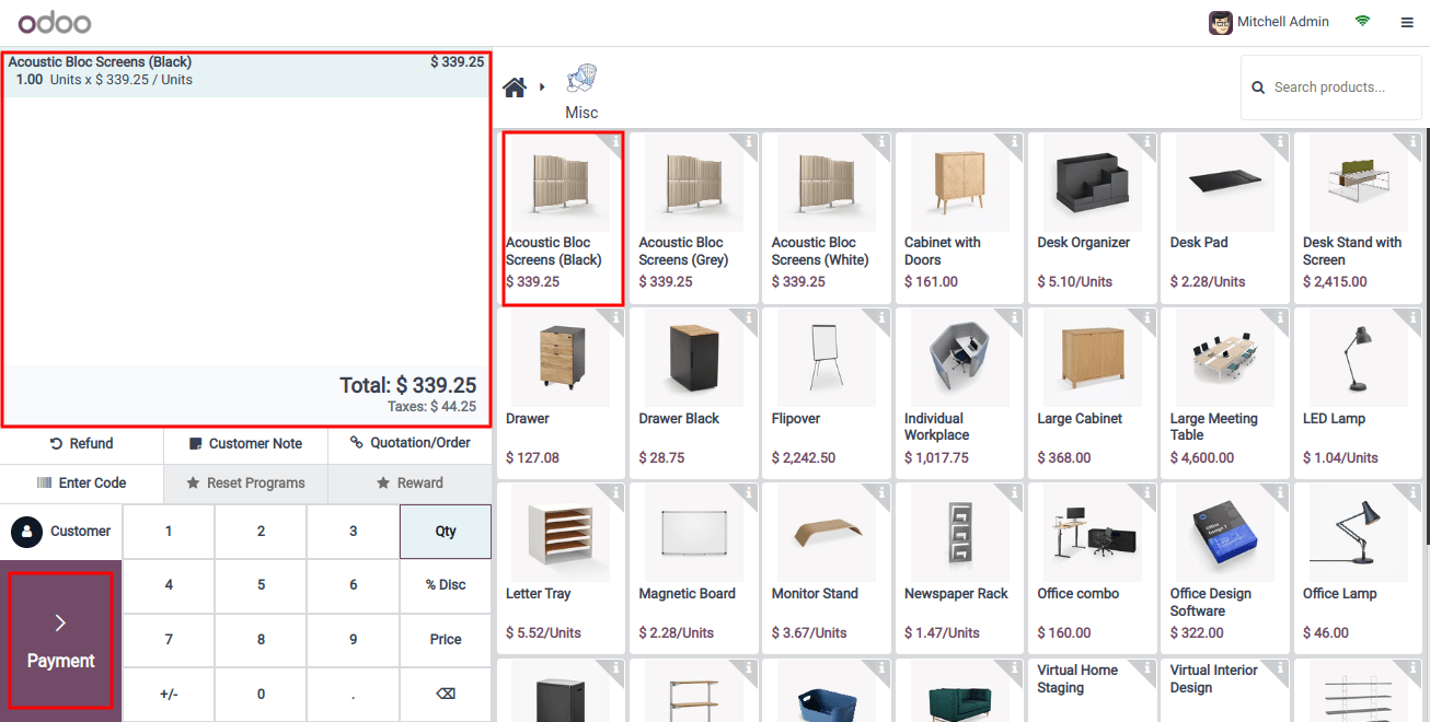 Product add in cart