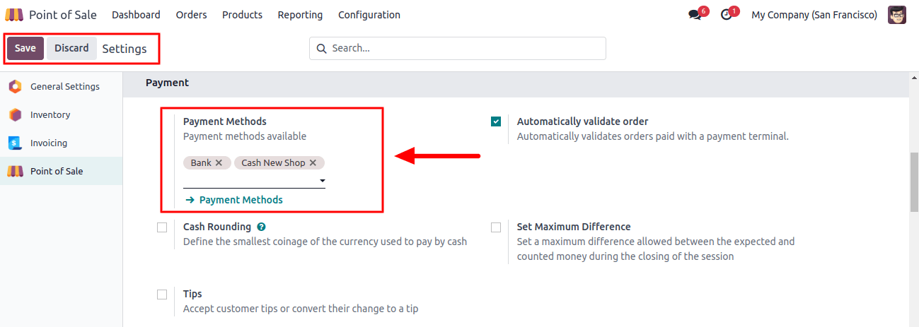 POS Payment Methods