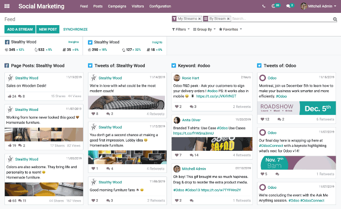 Social Media Dashboard