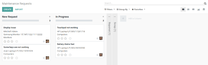  Kanban View For Maintenance Request