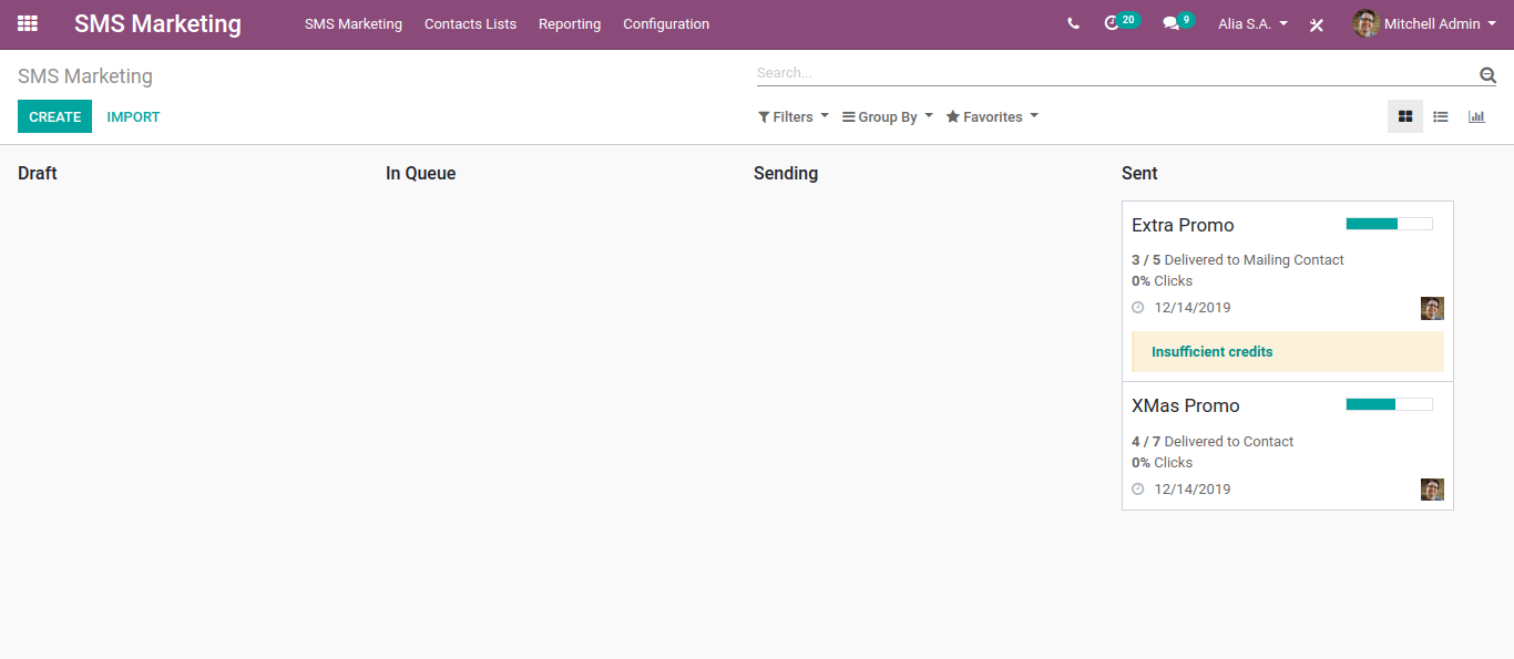 SMS Marketing In Odoo 