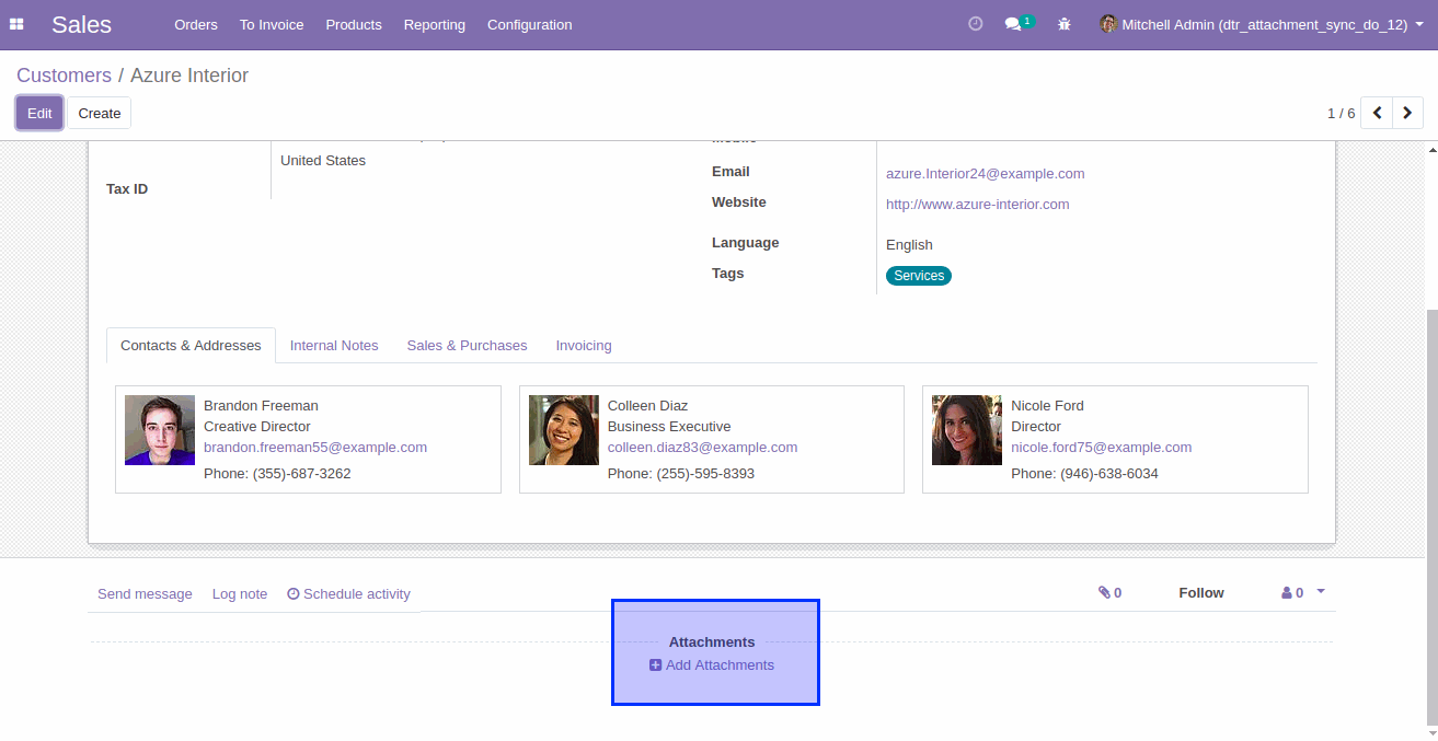 Attachment in Odoo