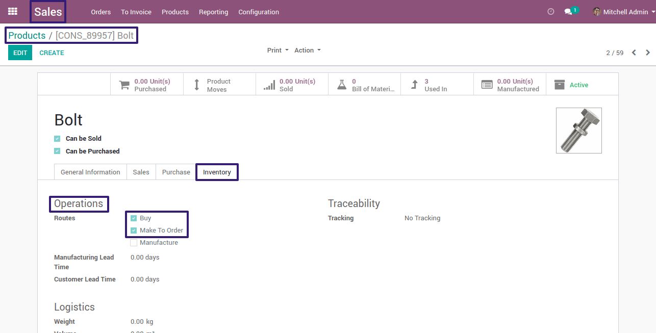 In Product Check Buy and Make to Order Boolean in odoo