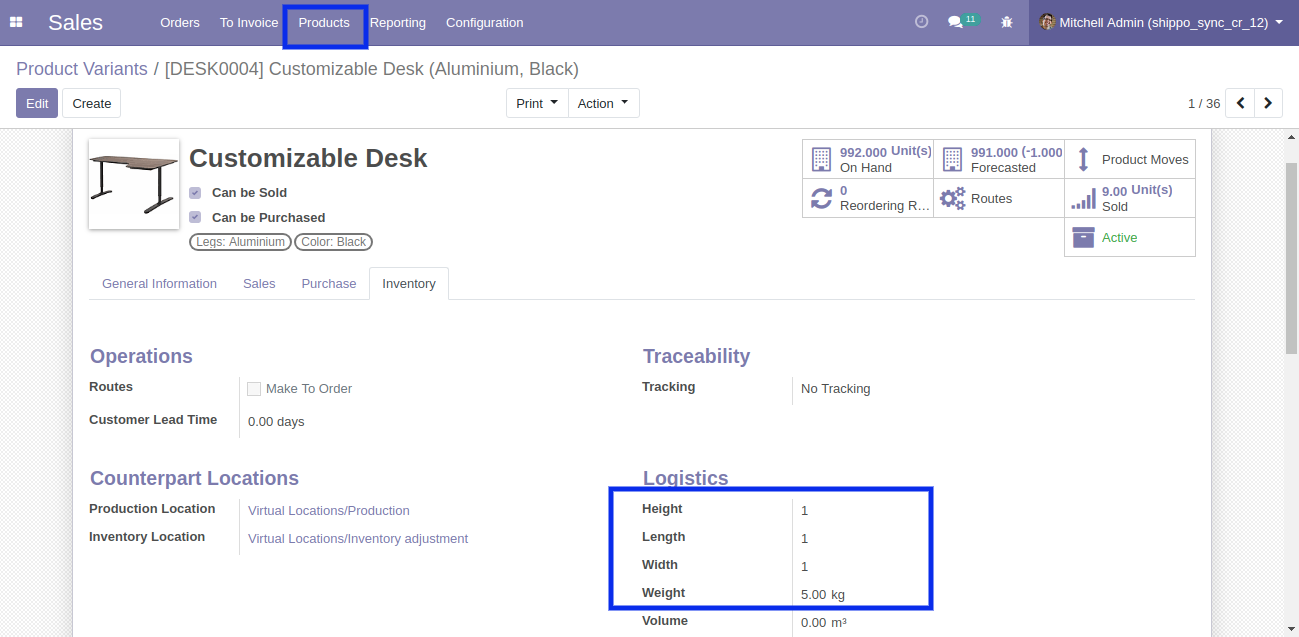 Product Configuration in  Odoo