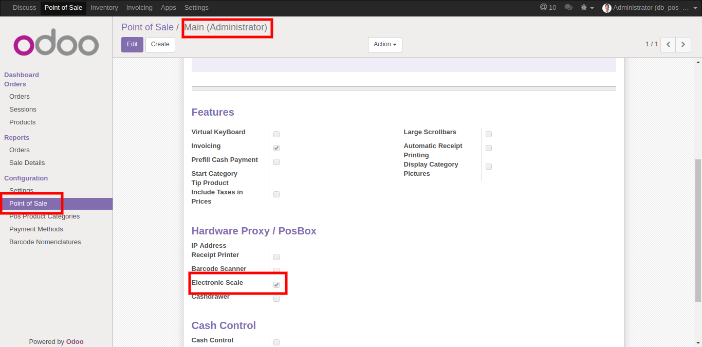 Apply the Electronic Scale In Odoo