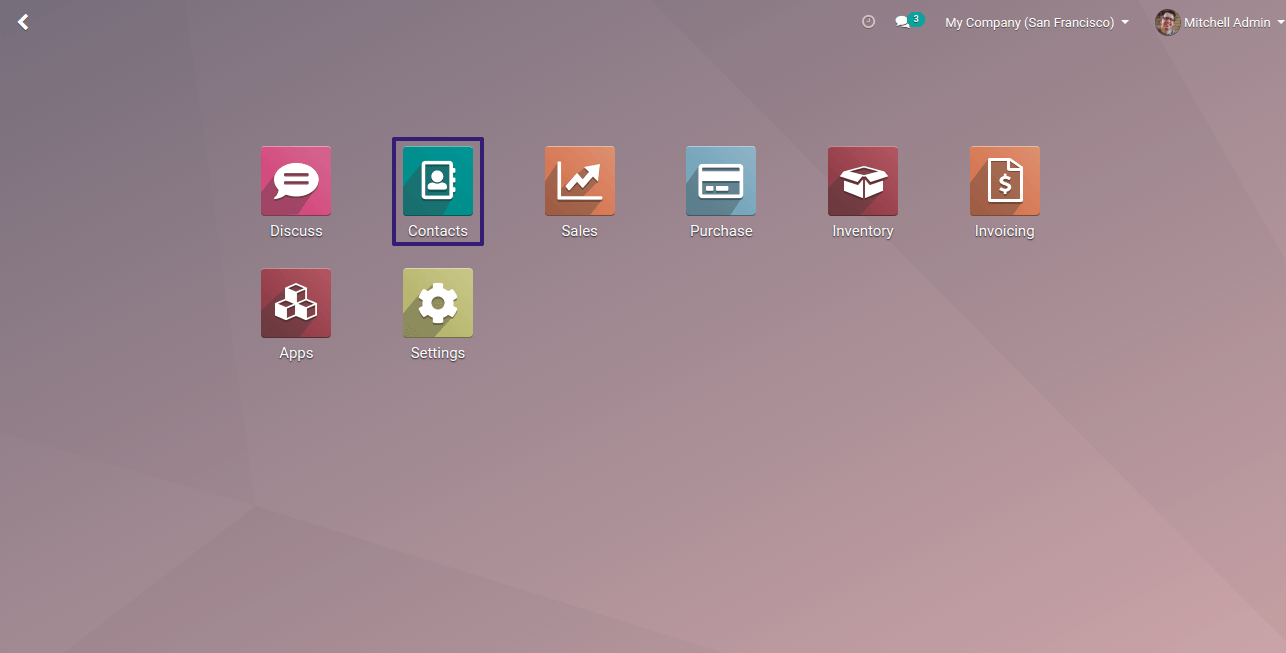 Contacts App In Odoo 13