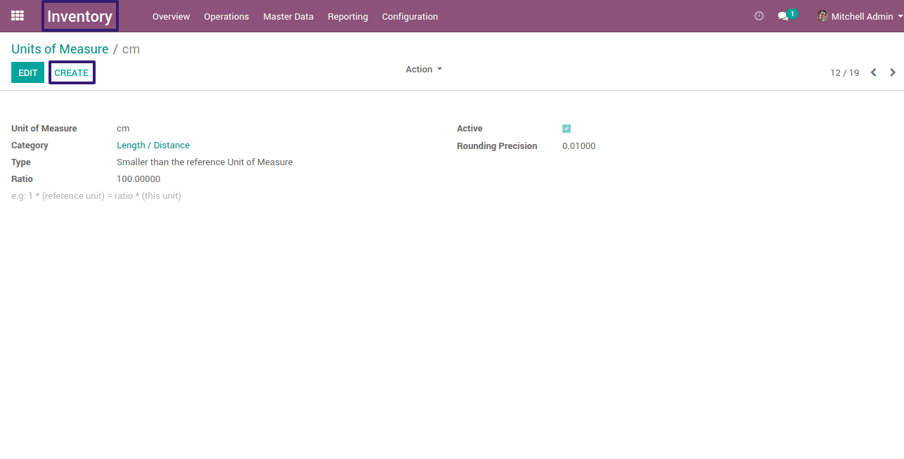 Create Units Of Measures In Odoo