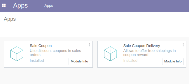 Odoo Sales Promotion App 