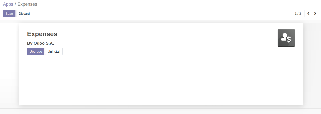 Expense App In Odoo 13