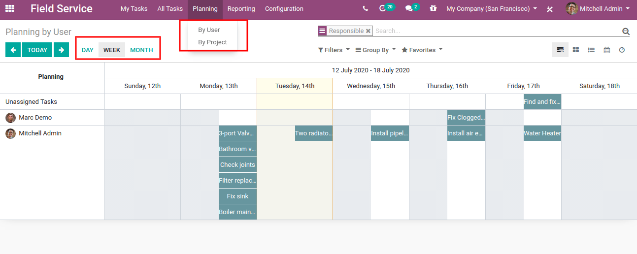 Planning In The Field Service 