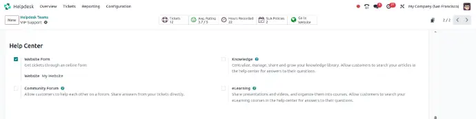 Helpdesk Ticket Through Website