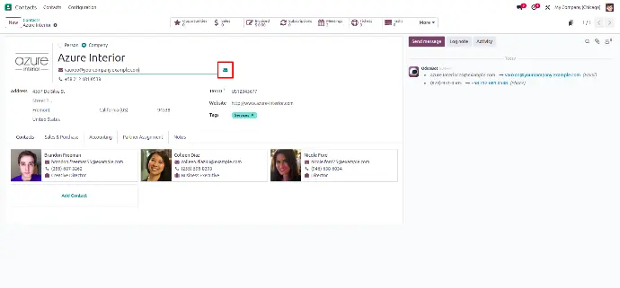 Widget : email Widget : email