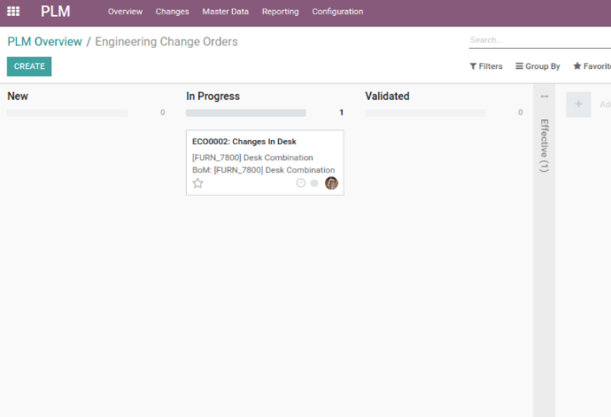PLM Overview In Odoo