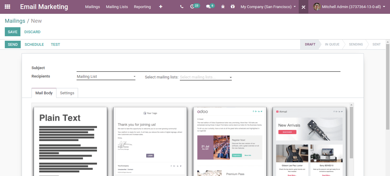 Create New Campaign In Odoo 