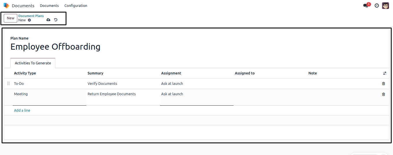 Document Plans