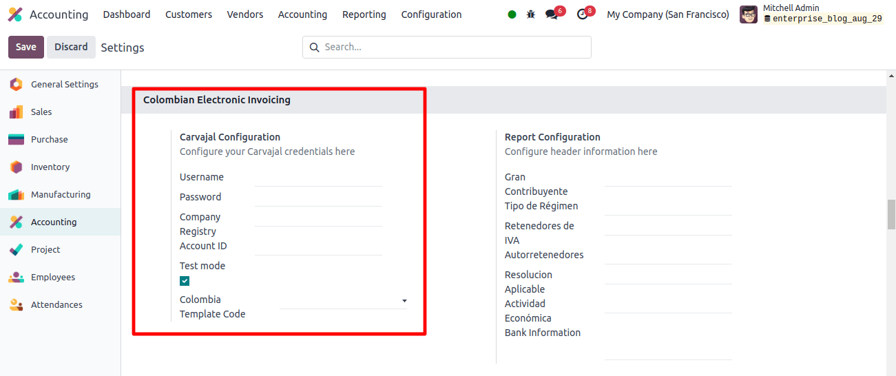 Colombian Electronic Invoicing