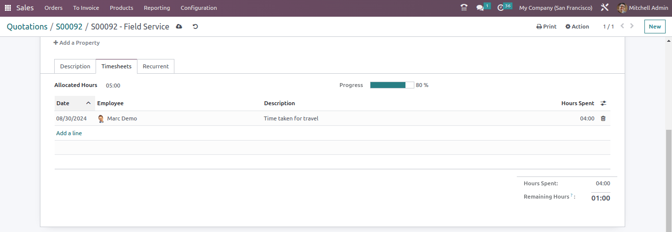 Task Timesheet