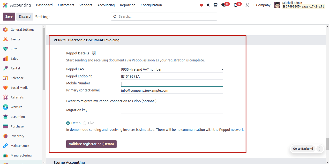 PEPPOL Electronic Document Invoicing