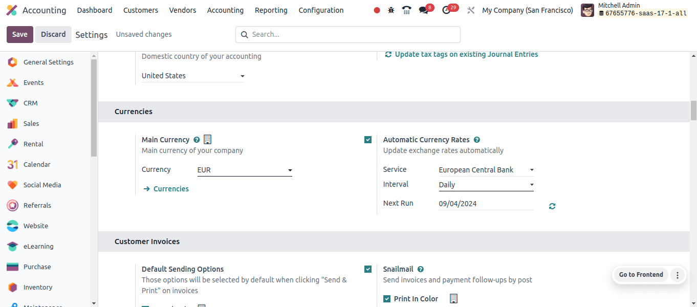 Currency Configuration