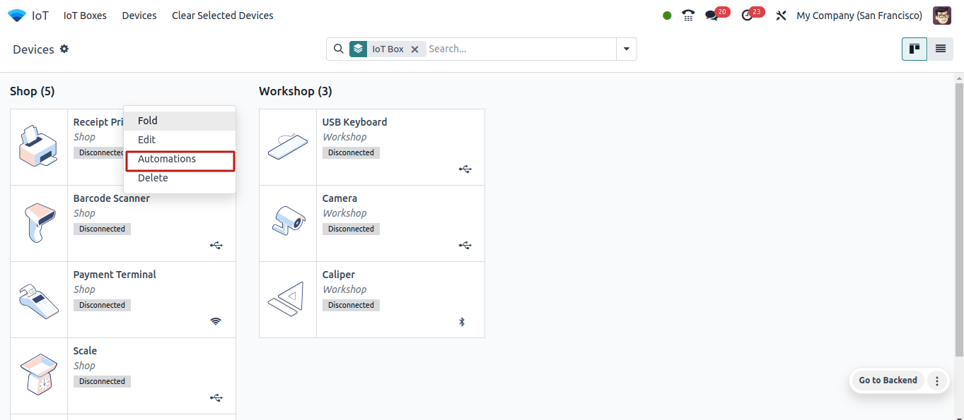 Setting Button in Kanban