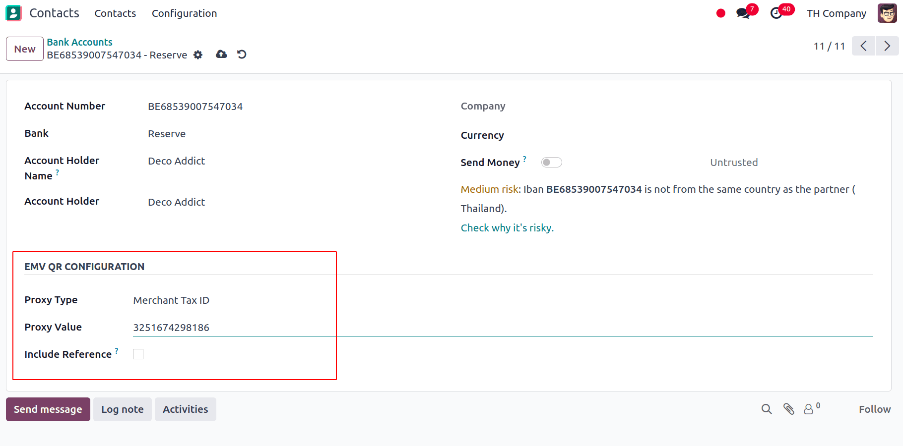 EMV QR Configuration