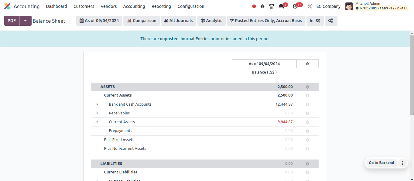 Balance Sheet