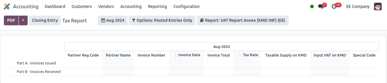 tax report