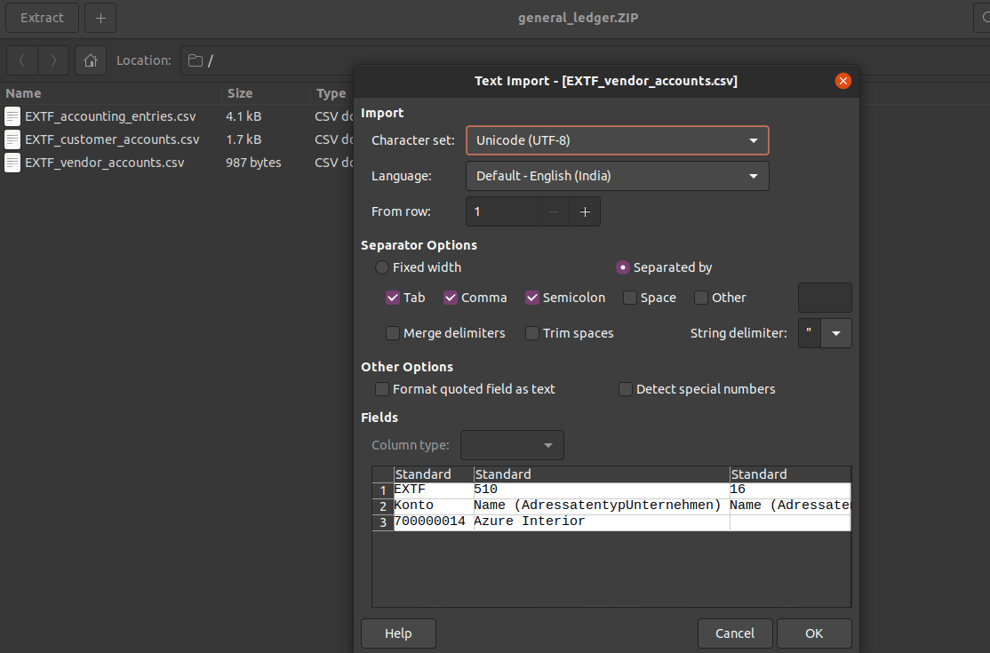 the Datev format