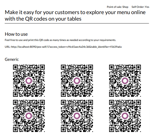  Print the QR Code